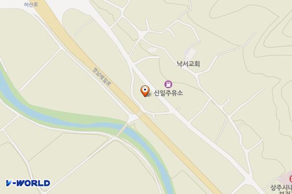 낙서정류장 위치 지도 — 경상북도 상주시 내서면 낙서1길 69