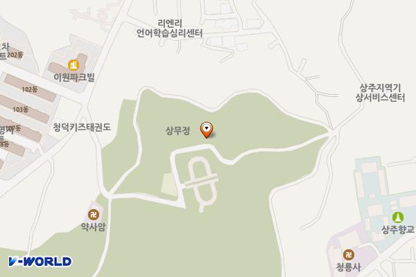 남산근린공원 위치 지도 — 경상북도 상주시 남산2길 344