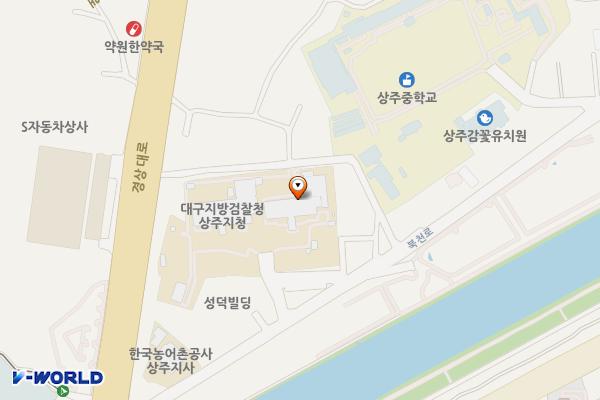 대구지방검찰청상주지청 화장실 위치 지도 — 경상북도 상주시 북천로 17-9
