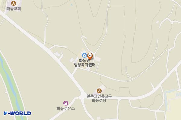 화동면행정복지센터 위치 지도 — 경상북도 상주시 화동면 이소1길 42-5