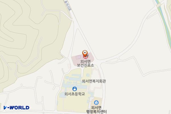 외서면보건지소 위치 지도 — 경상북도 상주시 외서면 용머리로 23