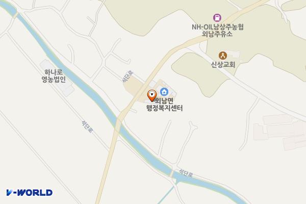 외남면행정복지센터 위치 지도 — 경상북도 상주시 외남면 석단로 932