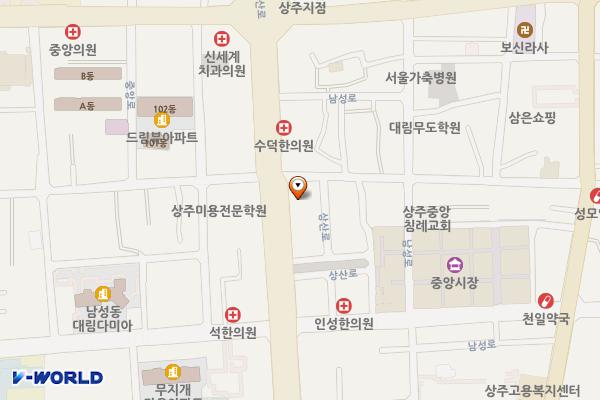 농협은행 상주시지부(1층) 위치 지도 — 경상북도 상주시 상산로 260