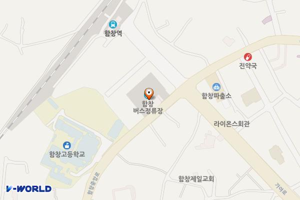 함창터미널 위치 지도 — 경상북도 상주시 함창읍 함창중앙로 99