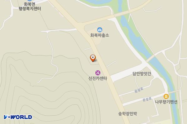 상주화북우체국 위치 지도 — 경상북도 상주시 화북면 문장로 1713