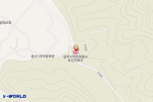 중소보건진료소 화장실 위치 지도 — 경상북도 상주시 공검면 비재로 733