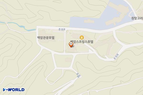 백암온천 광장  공영주차장 위치 지도 — 경상북도 울진군 온정면 온천로 46