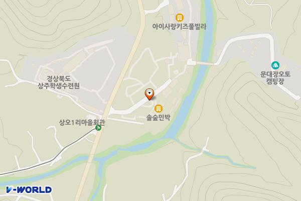 상오숲공중화장실 위치 지도 — 경상북도 상주시 화북면 상오리 571-1