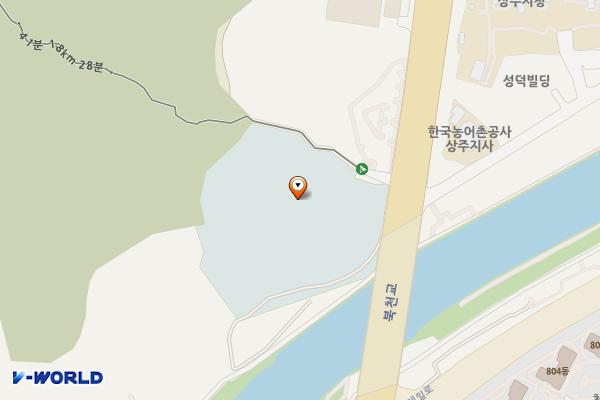 임란북천전적지 위치 지도 — 경상북도 상주시 경상대로 3123