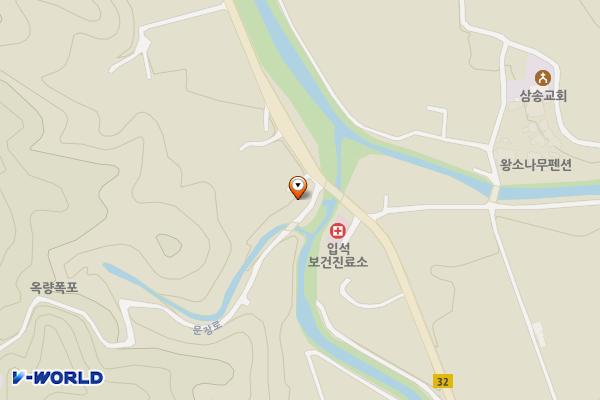 화북 입석리 산촌생태마을 위치 지도 — 경상북도 상주시 화북면 문장로 2533-2