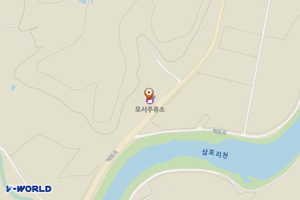 현대오일뱅크모서주유소 화장실 위치 지도 — 경상북도 상주시 모서면 백화로 1489