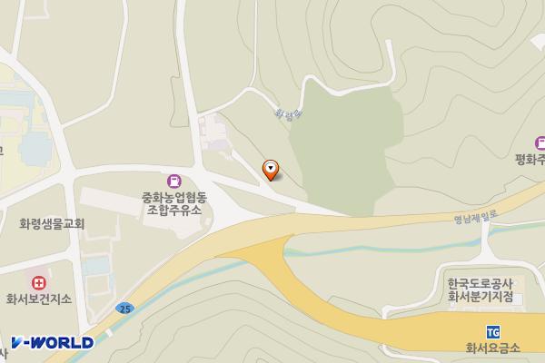화령장전적비 위치 지도 — 경상북도 상주시 화서면 상현리 168-5
