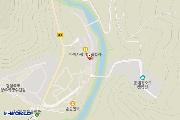 상오게이트볼장 공중화장실 위치 지도 — 경상북도 상주시 화북면 상오리 575-1
