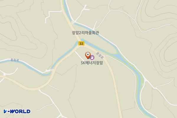 장암주유소 공중화장실 위치 지도 — 경상북도 상주시 화북면 문장로 2011 (장암리)