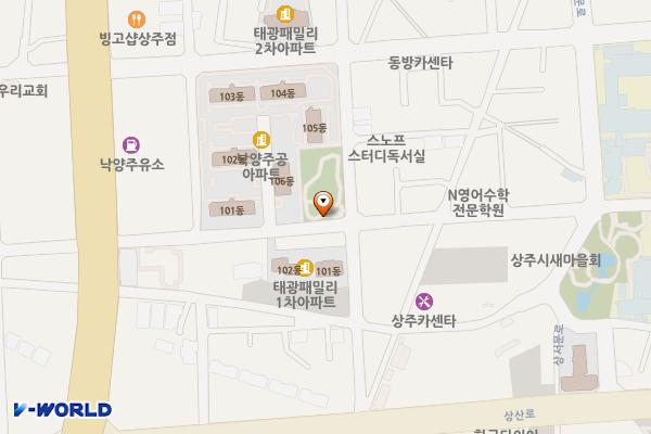 낙양어린이공원 위치 지도 — 경상북도 상주시 상서문1길 37