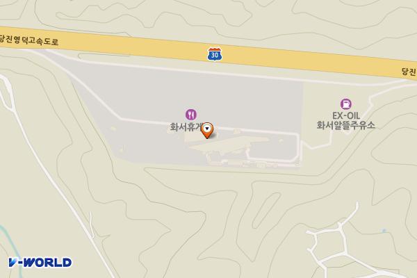 화서휴게소 위치 지도 — 경상북도 상주시 화서면 터골길 51-25