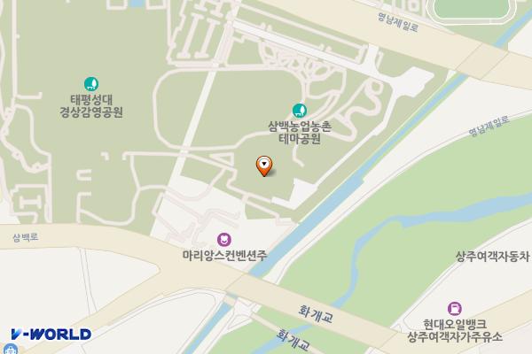 삼백농업농촌테마공원 위치 지도 — 경상북도 상주시 삼백로 327-9