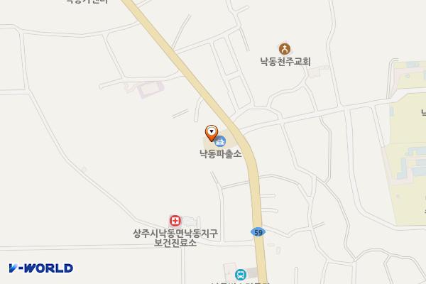 낙동파출소 위치 지도 — 경상북도 상주시 낙동면 영남제일로 105, 상주경찰서 낙동치안센터