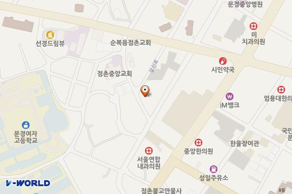 중앙시장 주차타워 위치 지도 — 경상북도 문경시 중앙시장1길 12