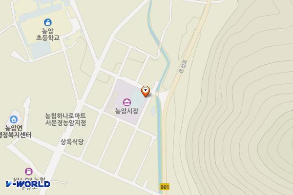 게이트볼장(분회 앞) 위치 지도 — 경상북도 문경시 농암2길 12