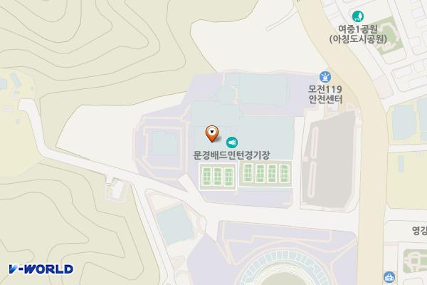 문경국제소프트테니스장 위치 지도 — 경상북도 문경시 점고길 20