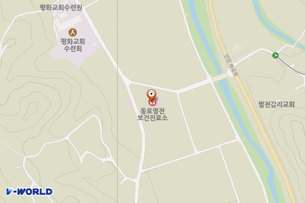 명전보건진료소 위치 지도 — 경상북도 문경시 동로면 명전길 13