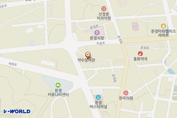 생활문화센터 위치 지도 — 경상북도 문경시 문경읍 주흘1길 2