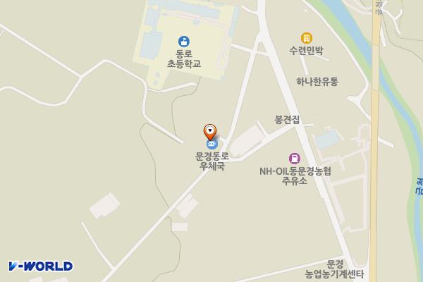 문경동로우체국 위치 지도 — 경상북도 문경시 동로면 노은2길 18