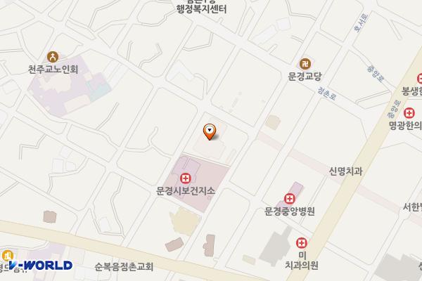 문경문화원 2층 위치 지도 — 경상북도 문경시 점촌1길 17