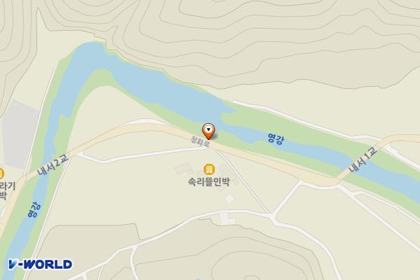 속리뜰 위치 지도 — 경상북도 문경시 농암면 내서리 222-1