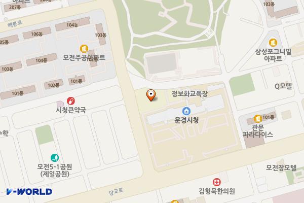 모전도서관 위치 지도 — 경상북도 문경시 시청 2길 45