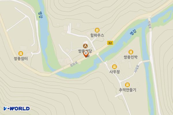 사우정 위치 지도 — 경상북도 문경시 농암면 내서리 768