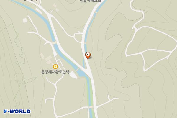 황장산등산로 입구 위치 지도 — 경상북도 문경시 동로면 안생달길 148
