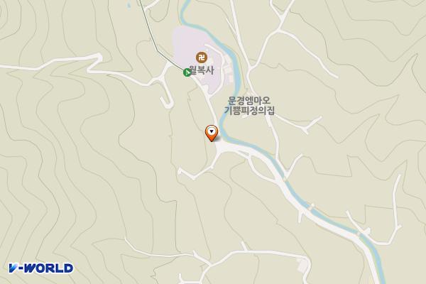 지곡리 등산로 위치 지도 — 경상북도 문경시 문경읍 지곡리 640