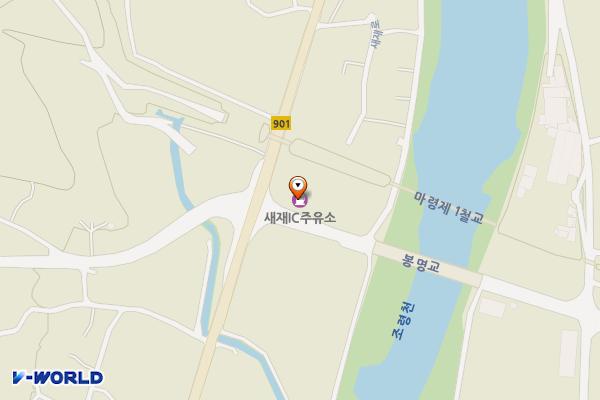 새재IC주유소 위치 지도 — 경상북도 문경시 마성면 봉명길 83