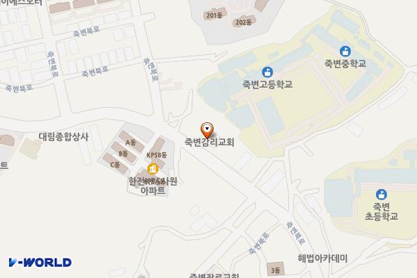 죽변한전사택입구 공영주차장 위치 지도 — 경상북도 울진군 죽변면 죽변북로 58