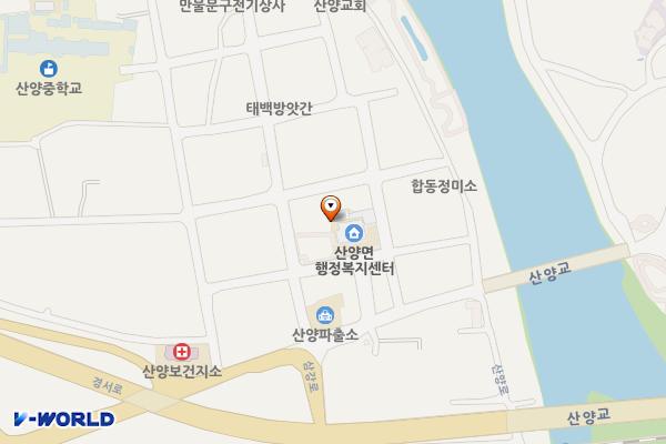 산양면행정복지센터 위치 지도 — 경상북도 문경시 산양면 불암2길 8-5
