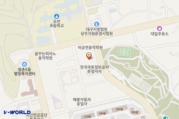 문경고용복지플러스센터 위치 지도 — 경상북도 문경시 매봉1길 67