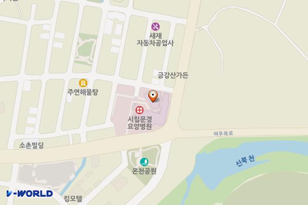 시립문경요양병원 위치 지도 — 경상북도 문경시 문경읍 여우목로 31