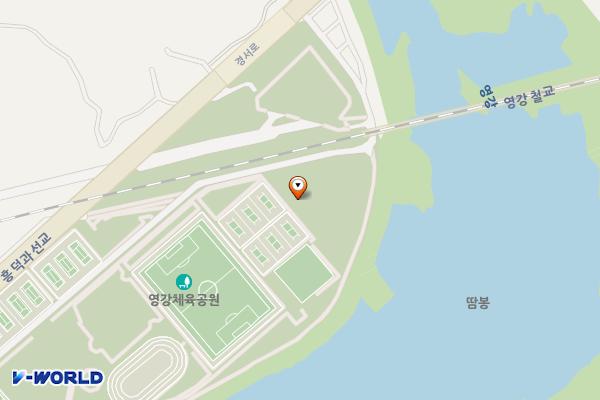 영강체육공원 족구장 위치 지도 — 경상북도 문경시 흥덕동 45