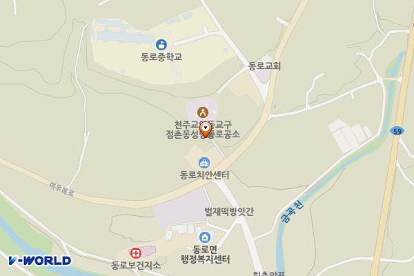 적성장터(파출소옆) 위치 지도 — 경상북도 문경시 동로면 적성리 568-1