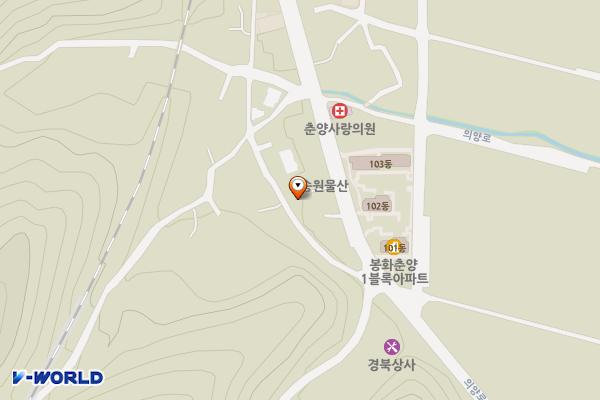 소로리 노상주차장 위치 지도 — 경상북도 봉화군 춘양면 소로리 883