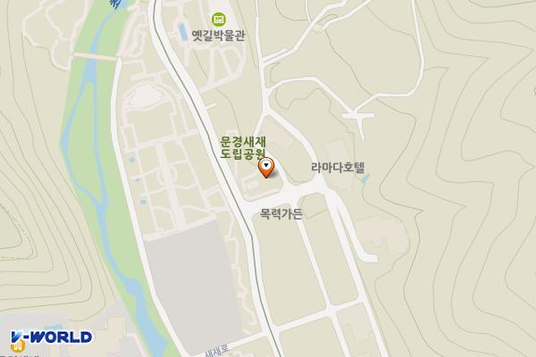 문경새재관리사무소 내 화장실 위치 지도 — 경상북도 문경시 문경읍 새재로 932
