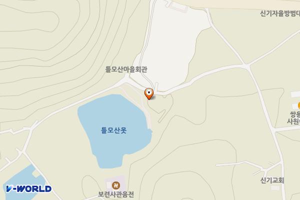 틀모산 도시숲 위치 지도 — 경상북도 문경시 틀모산길 47