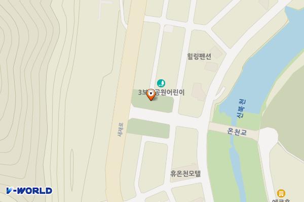 문경온천 2공원 위치 지도 — 경상북도 문경시 문경읍 하리 396-3