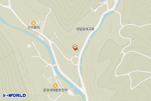 오미자희망마을 위치 지도 — 경상북도 문경시 동로면 안생달길 157