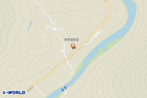 천주휴게소 위치 지도 — 경상북도 문경시 동로면 간송리 910-2