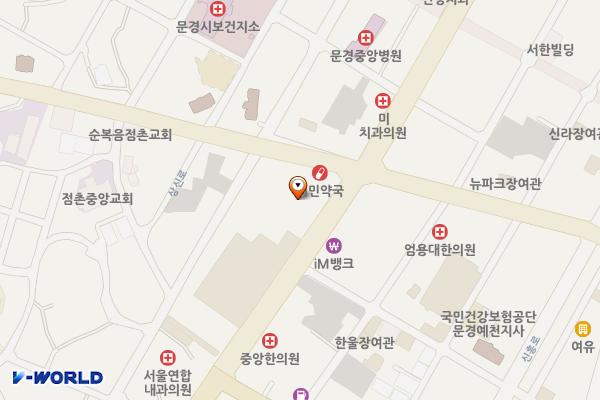 중앙시장 어울림센터 위치 지도 — 경상북도 문경시 상신로 5-3