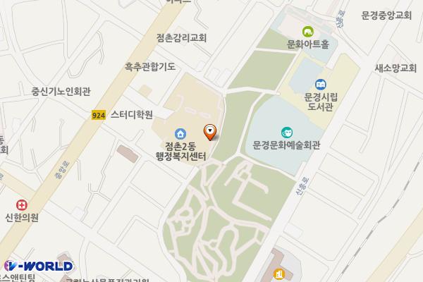 드림스타트 위치 지도 — 경상북도 문경시 중앙로 50