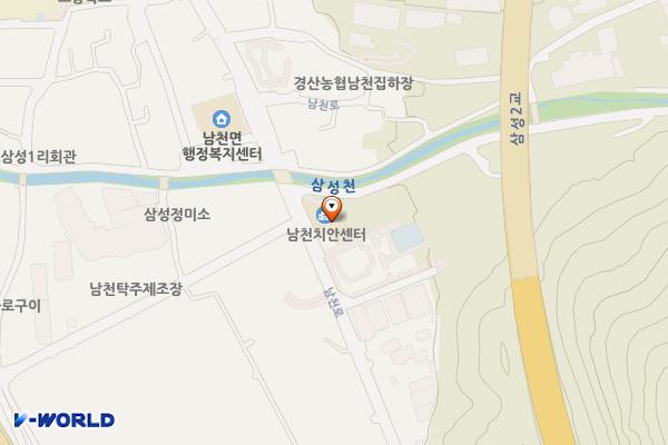 남천치안센터 위치 지도 — 경상북도 경산시 남천면 남천로 456